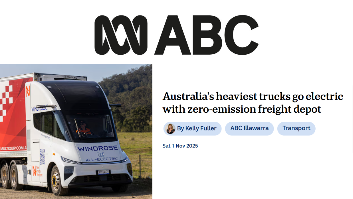 New Energy Transport featured on ABC