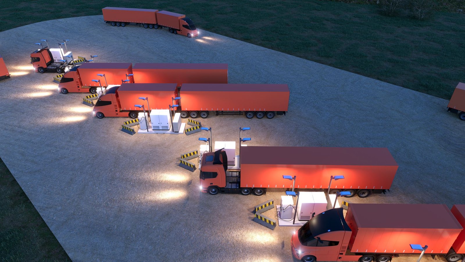 New Energy Transport's Rapid Deployment Project nighttime charging